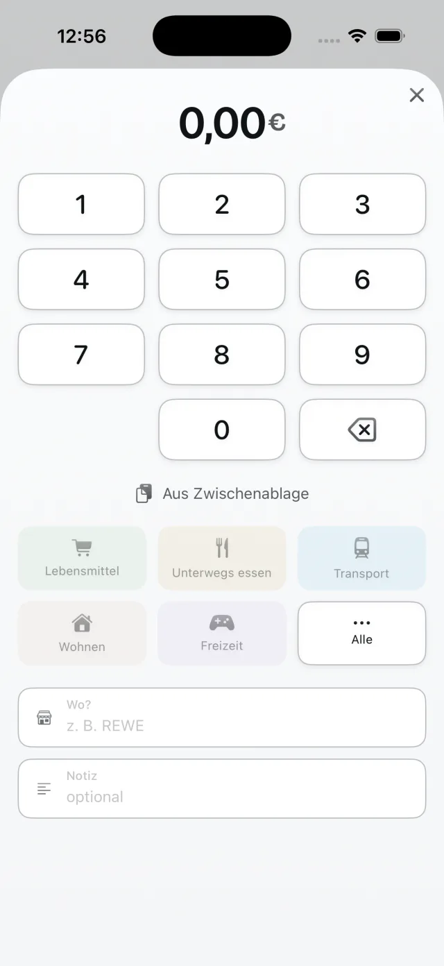 Puffer, Eintragen in drei Sekunden
