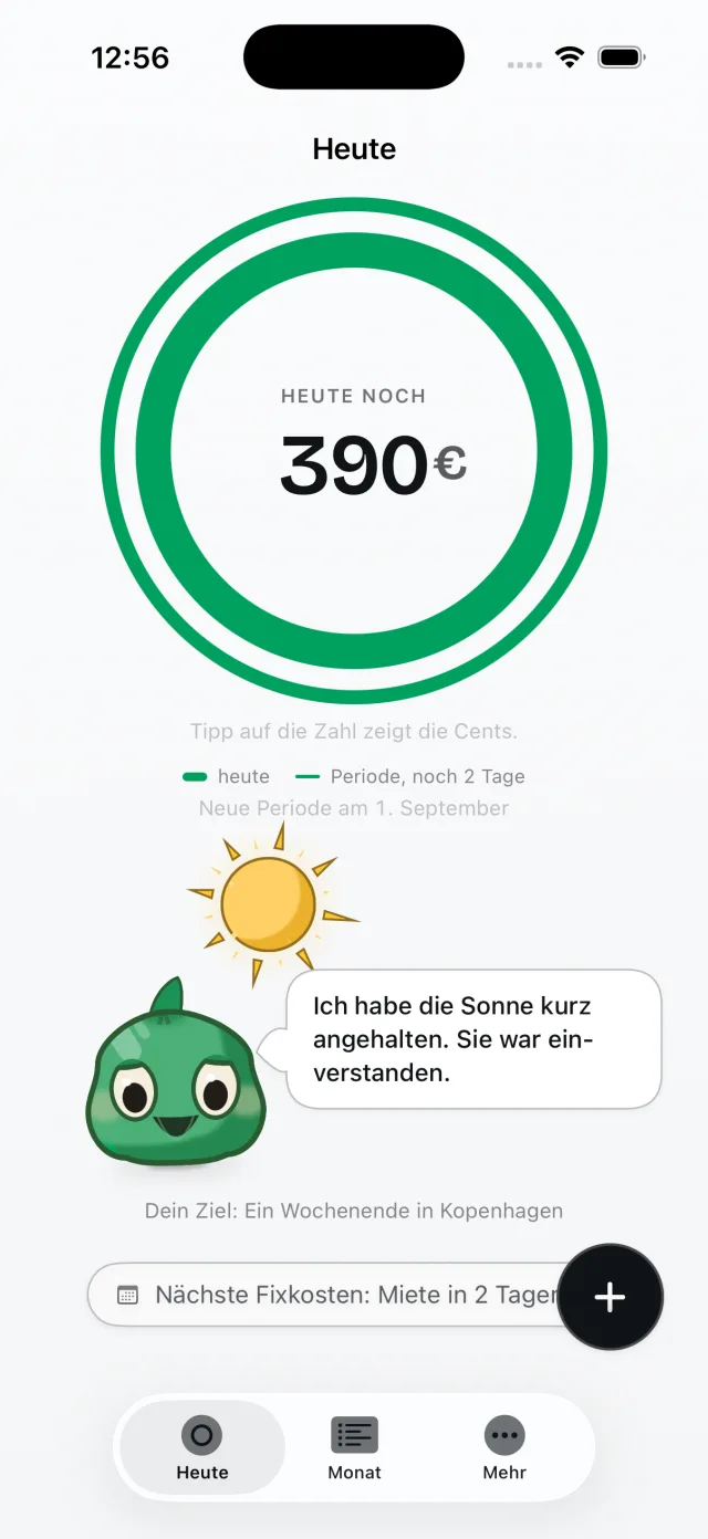 Puffer, Startbildschirm