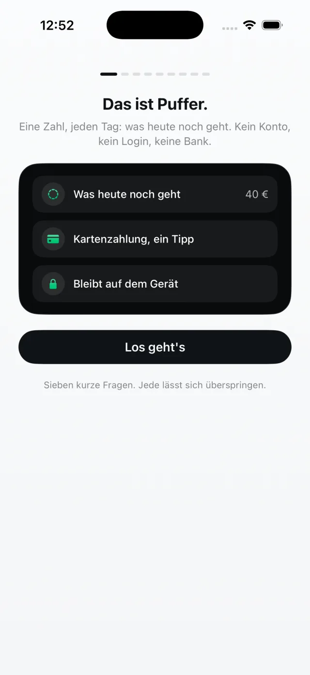 Puffer, Was es kann, in drei Zeilen
